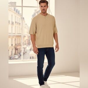 Barneys New York Beige Slim Sweater
2